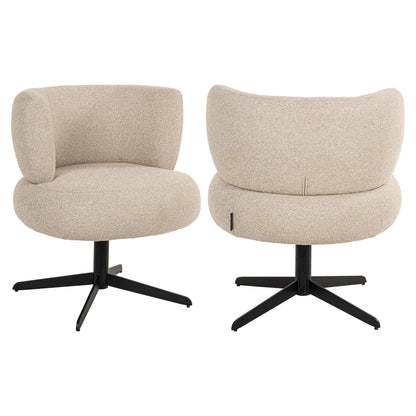 Richmond Interiors Esszimmerstuhl Alexis biscotti swivel Esszimmerstuhl Richmond Interiors