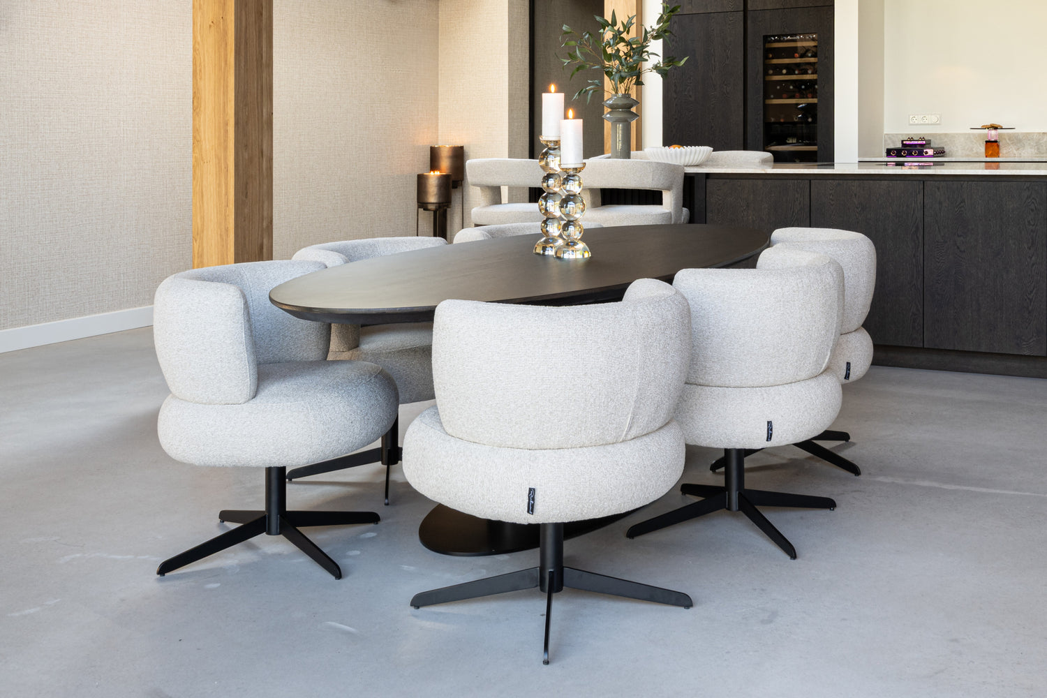 Richmond Interiors Esszimmerstuhl Alexis biscotti swivel Esszimmerstuhl Richmond Interiors