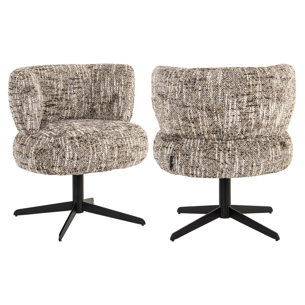 Richmond Interiors Esszimmerstuhl Alexis brown omara swivel Richmond Interiors