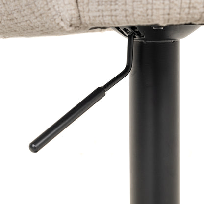 Richmond Interiors Drehbarer Barstuhl Nikki beige chenille (Niagara 902 beige) Barstuhl Richmond Interiors