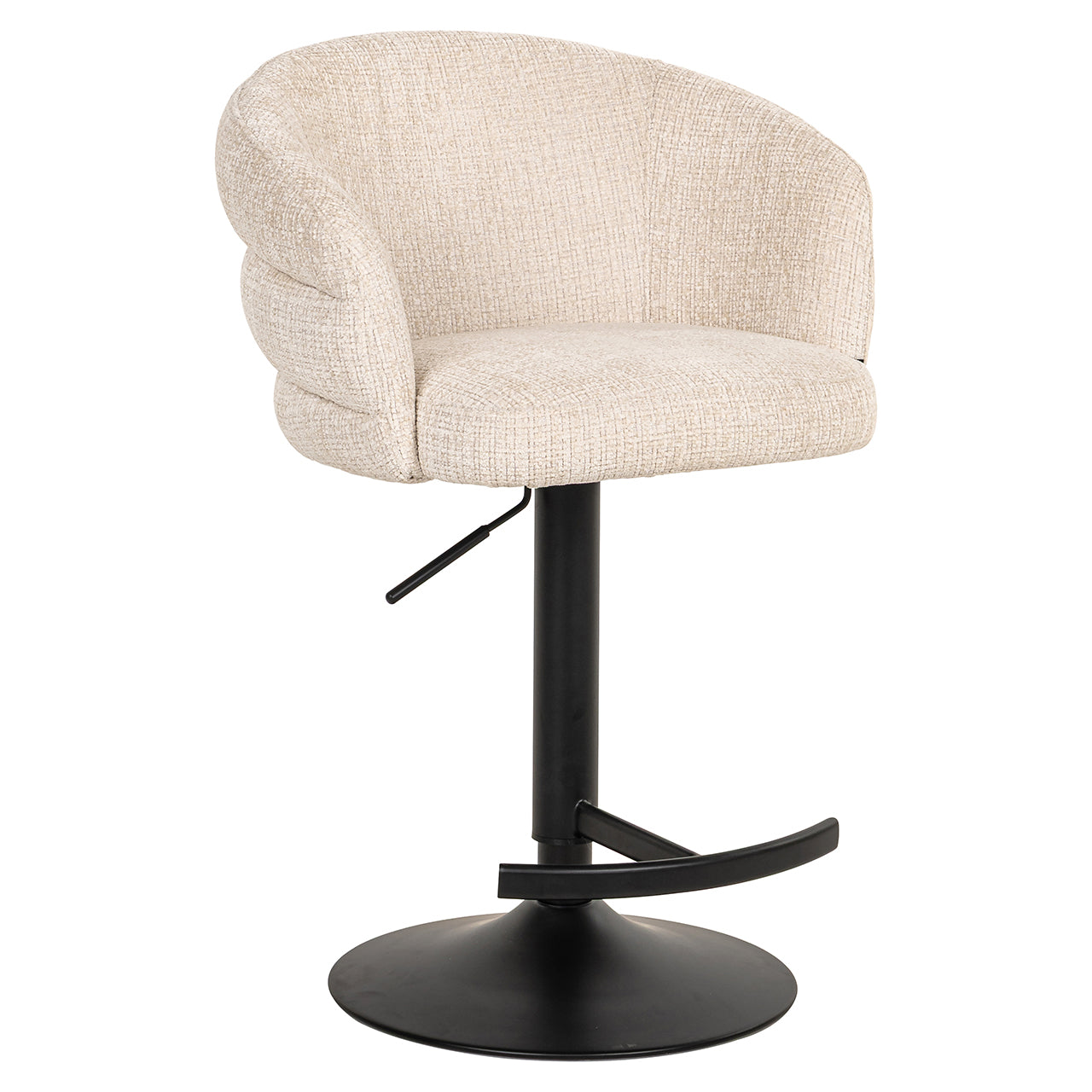 Richmond Interiors Drehbarer Barstuhl Nikki beige chenille (Niagara 902 beige) Barstuhl Richmond Interiors