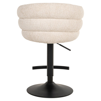 Richmond Interiors Drehbarer Barstuhl Nikki beige chenille (Niagara 902 beige) Barstuhl Richmond Interiors