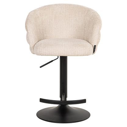 Richmond Interiors Drehbarer Barstuhl Nikki beige chenille (Niagara 902 beige) Barstuhl Richmond Interiors