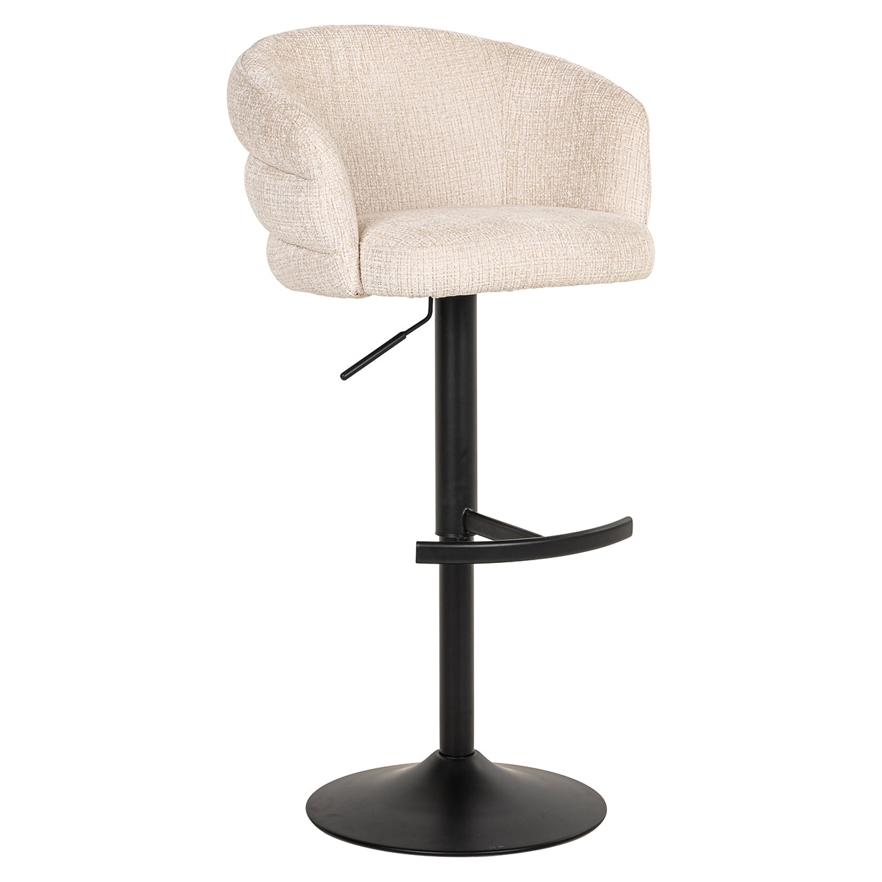Richmond Interiors Drehbarer Barstuhl Nikki beige chenille (Niagara 902 beige) Barstuhl Richmond Interiors