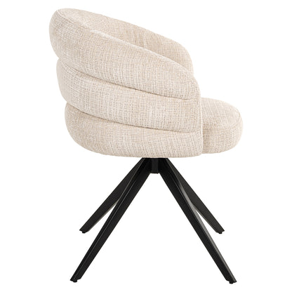 Richmond Interiors Drehsessel Serenity beige chenille (Niagara 902 beige) Drehstuhl Richmond Interiors
