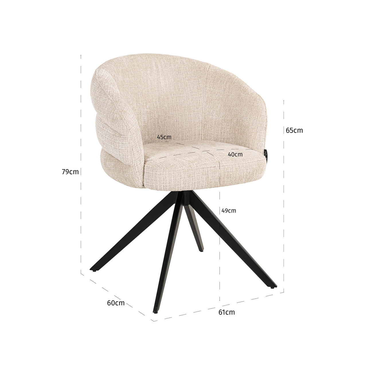 Richmond Interiors Esszimmerstuhl Serenity niagara beige swivel fire retardant Esszimmerstuhl Richmond Interiors