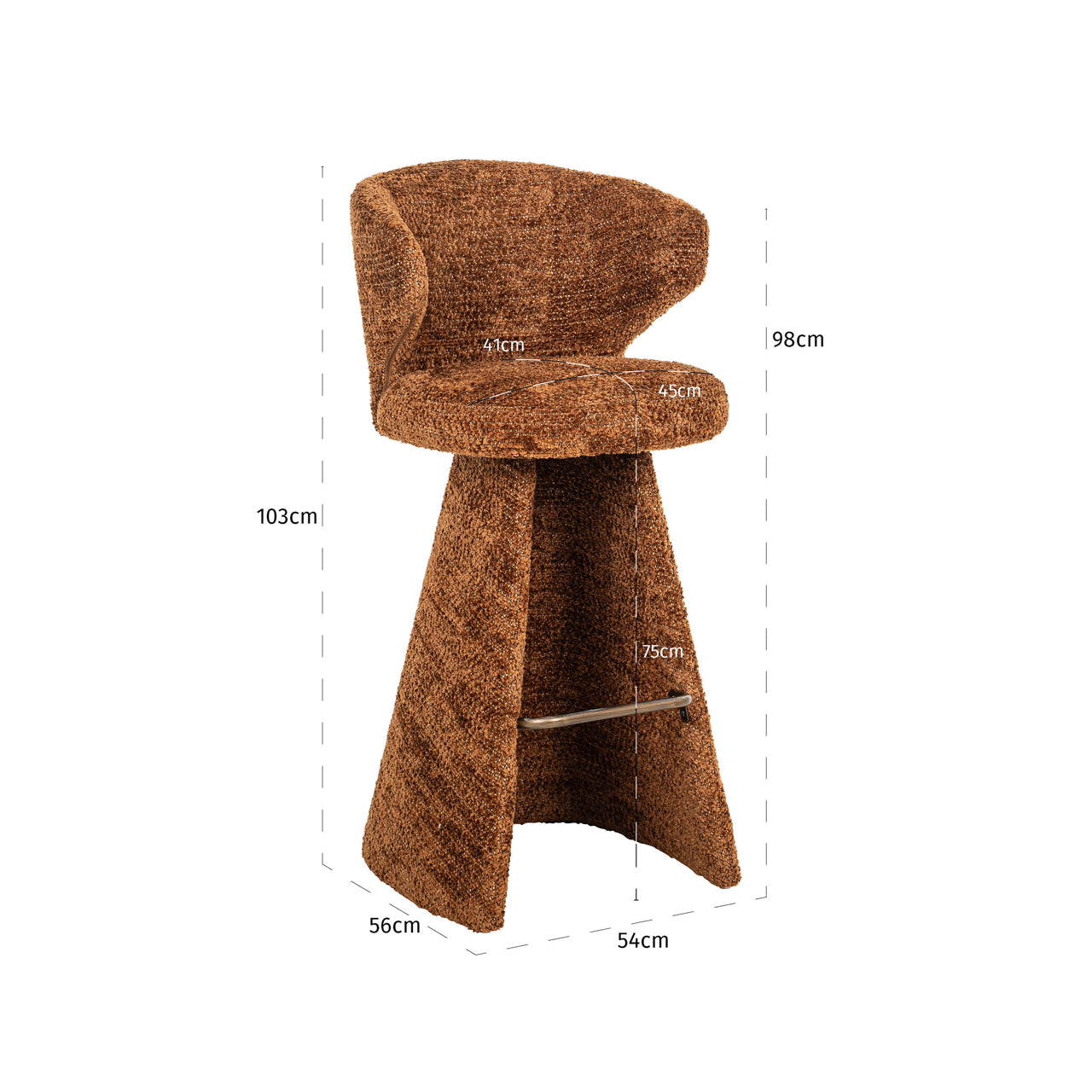 Richmond Interiors Barhocker Gatsbi lovely cinnamon Barhocker Richmond Interiors