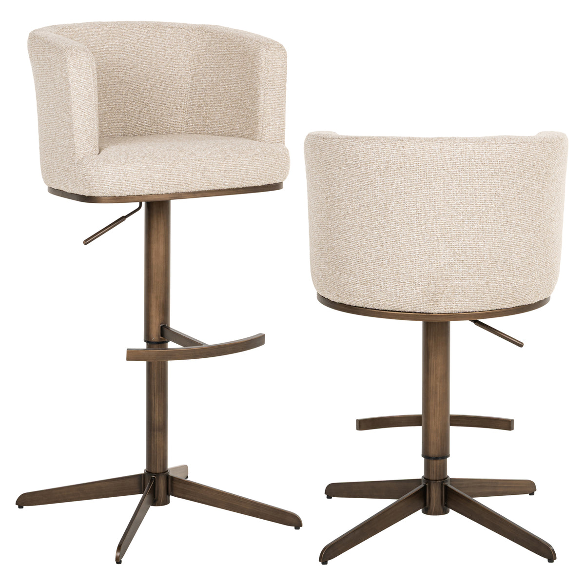 Richmond Interiors Barhocker Cheyenne biscotti swivel Richmond Interiors