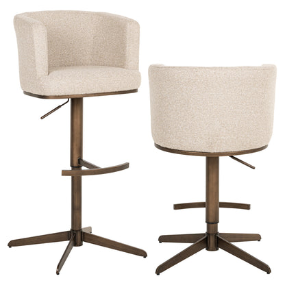 Richmond Interiors Barhocker Cheyenne biscotti swivel Richmond Interiors