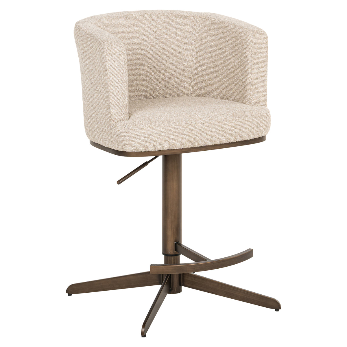 Richmond Interiors Barhocker Cheyenne biscotti swivel