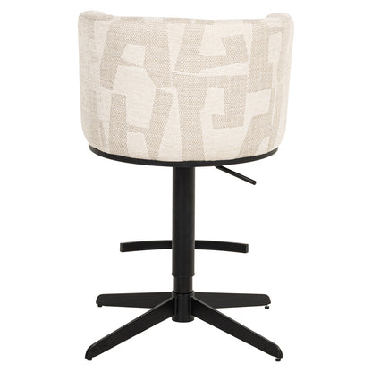 Richmond Interiors Barhocker Cheyenne beige graffic swivel Barhocker Richmond Interiors