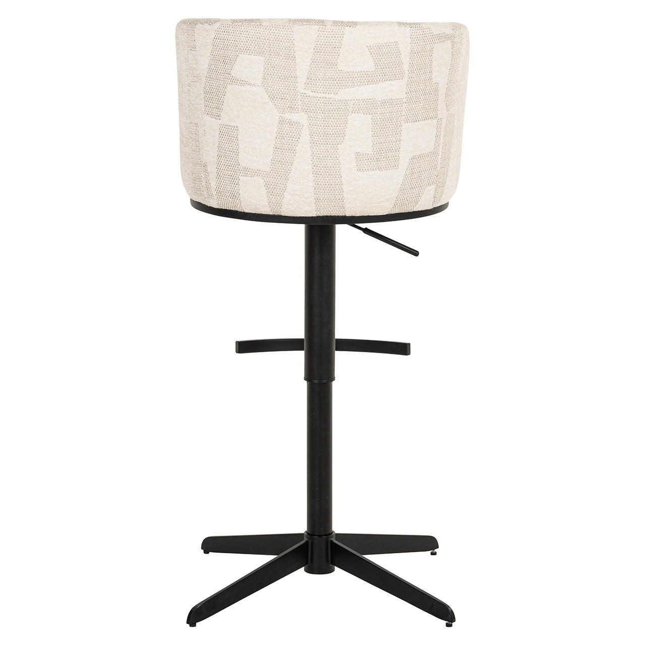 Richmond Interiors Bar-/Thekenstuhl Cheyenne beige graffic (Beige graffic) Barstuhl Richmond Interiors