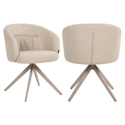 Richmond Interiors Esszimmerstuhl Olivia biscotti swivel Esszimmerstuhl Richmond Interiors