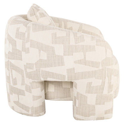 Richmond Interiors Lounge Stuhl Tuscany beige graffic Lounge Stuhl Richmond Interiors