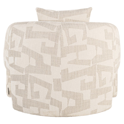 Richmond Interiors Lounge Stuhl Tuscany beige graffic Lounge Stuhl Richmond Interiors