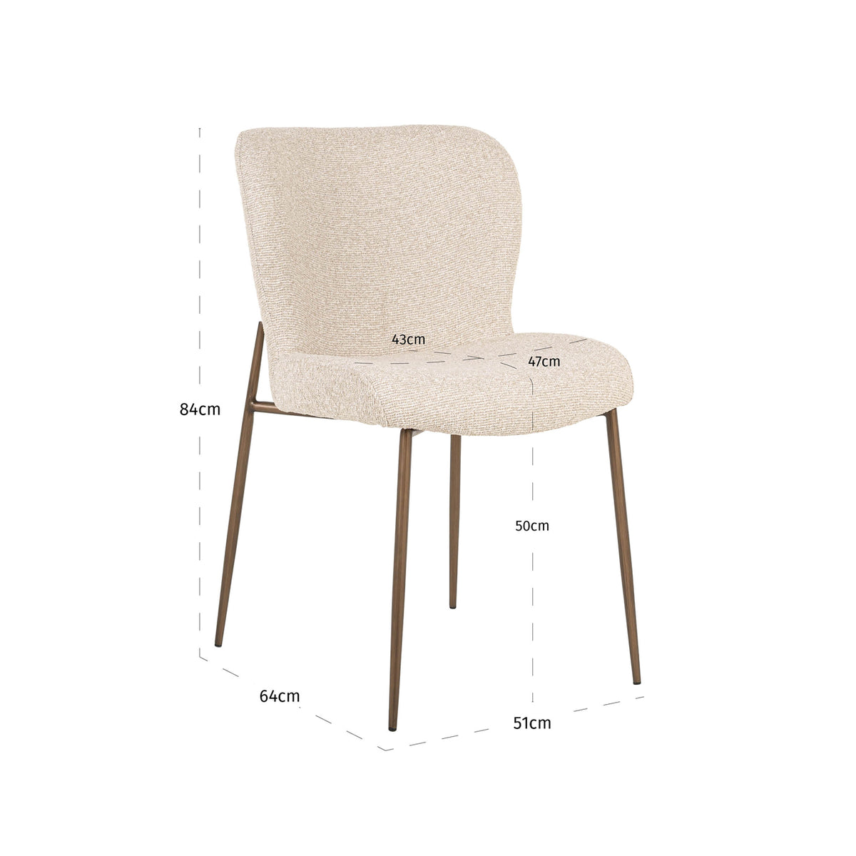 Richmond Interiors Esszimmerstuhl Odarby biscotti (Set of 2) Richmond Interiors