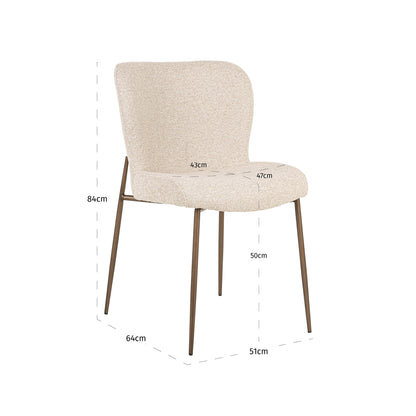 Richmond Interiors Esszimmerstuhl Odarby biscotti (Set of 2) Richmond Interiors