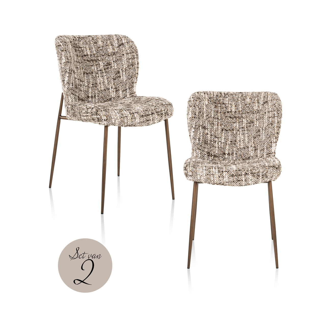Richmond Interiors Esszimmerstuhl Odarby brown omara (Set of 2) Esszimmerstuhl Richmond Interiors