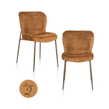 Richmond Interiors Esszimmerstuhl Odarby cognac fusion (Set of 2) Esszimmerstuhl Richmond Interiors