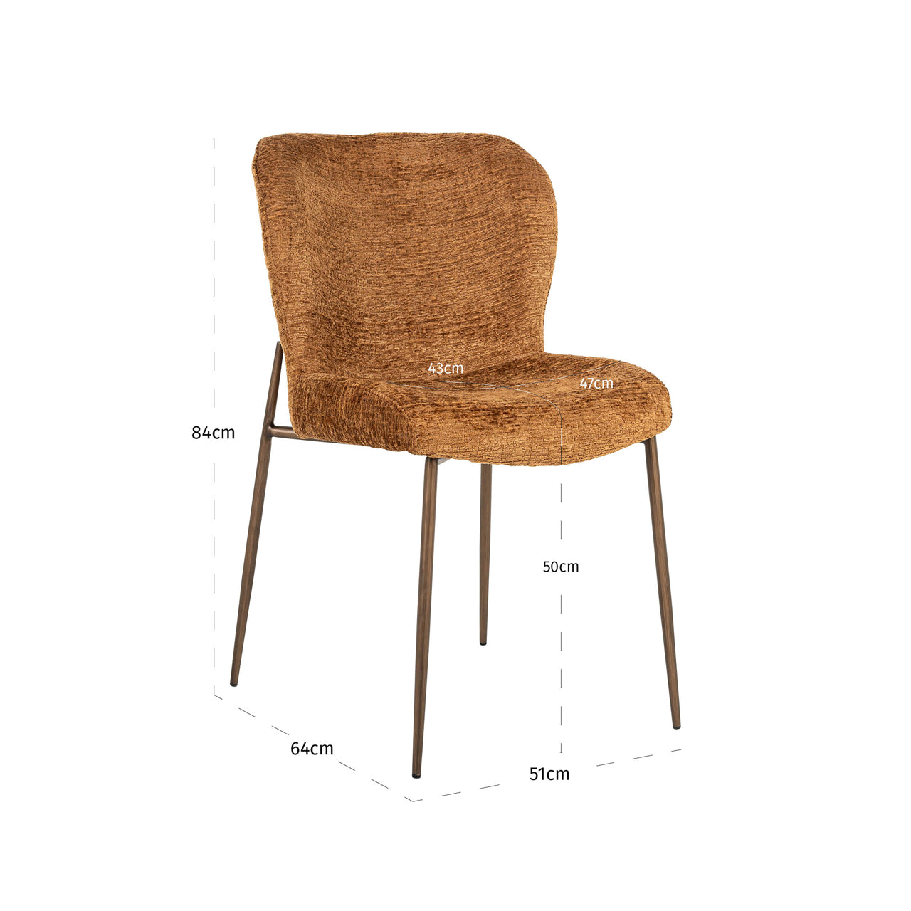 Richmond Interiors Esszimmerstuhl Odarby cognac fusion (Set of 2) Esszimmerstuhl Richmond Interiors