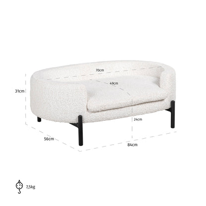 Richmond Interiors Hundebett Dolly sheep white Hundebett Richmond Interiors