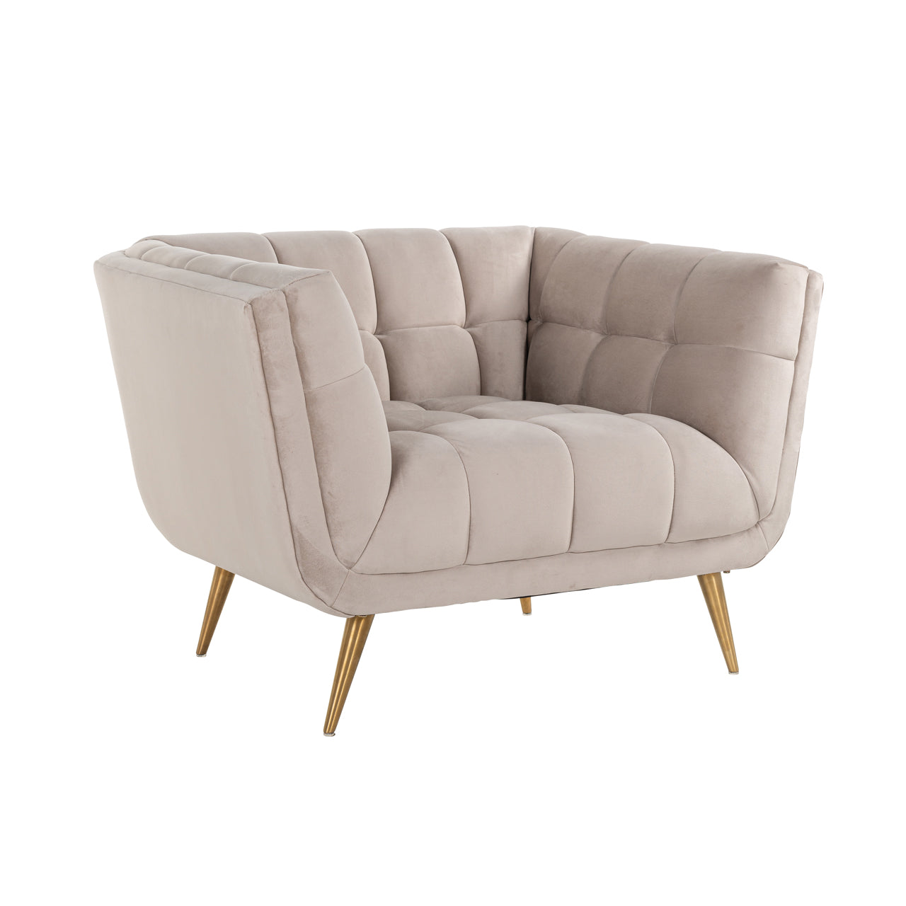 Richmond Interiors Lounge Stuhl Huxley khaki velvet Lounge Stuhl Richmond Interiors