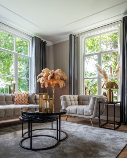 Richmond Interiors Lounge Stuhl Huxley khaki velvet Lounge Stuhl Richmond Interiors