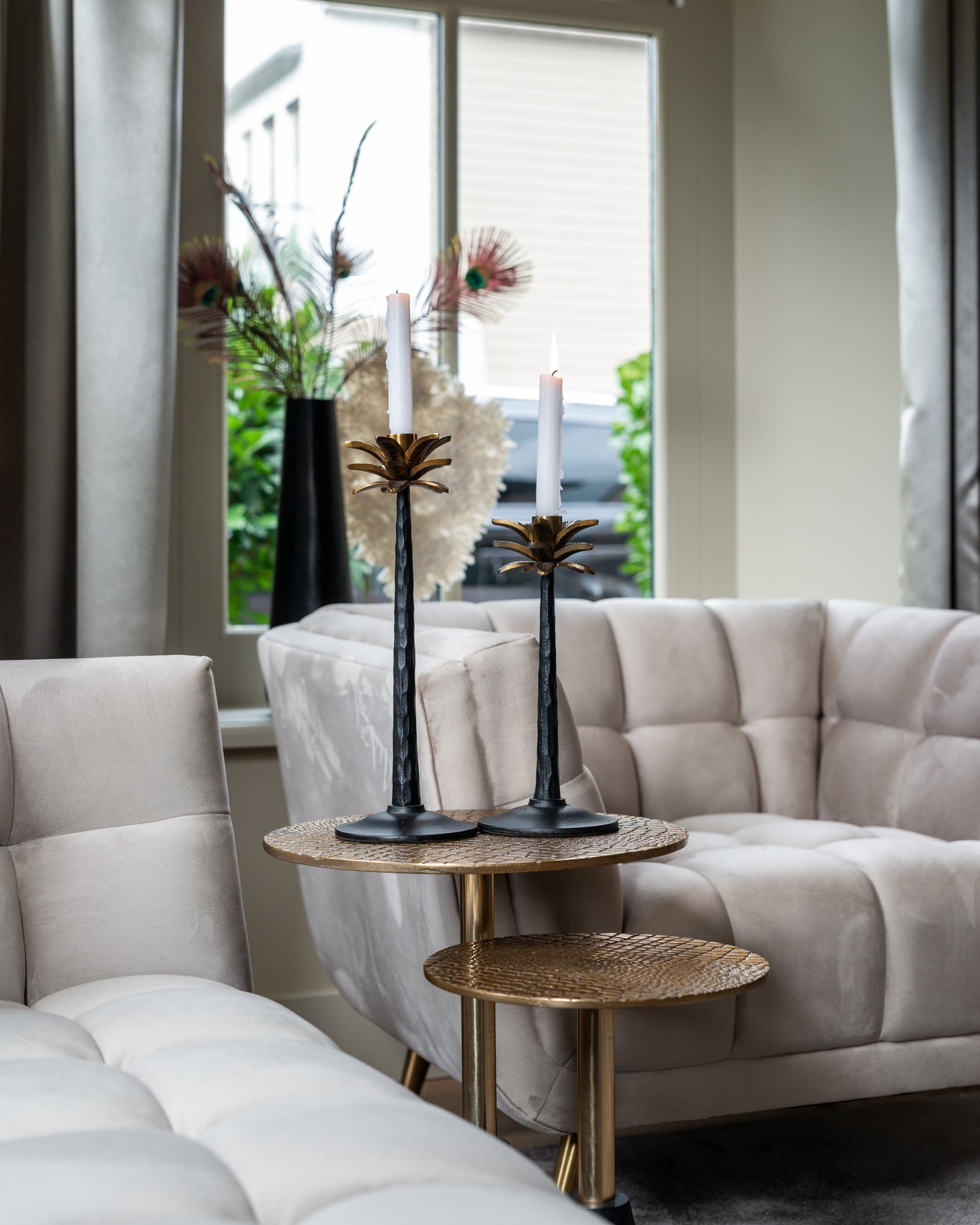 Richmond Interiors Lounge Stuhl Huxley khaki velvet Lounge Stuhl Richmond Interiors