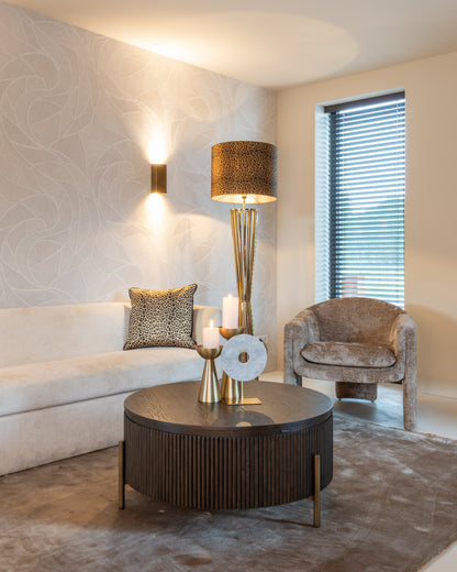 Richmond Interiors Couchtisch Luxor brown 95Ø Couchtisch Richmond Interiors