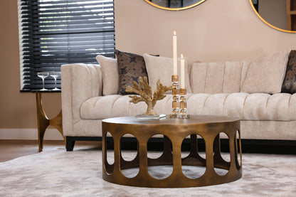 Richmond Interiors Couchtisch Du Pont brushed gold Richmond Interiors