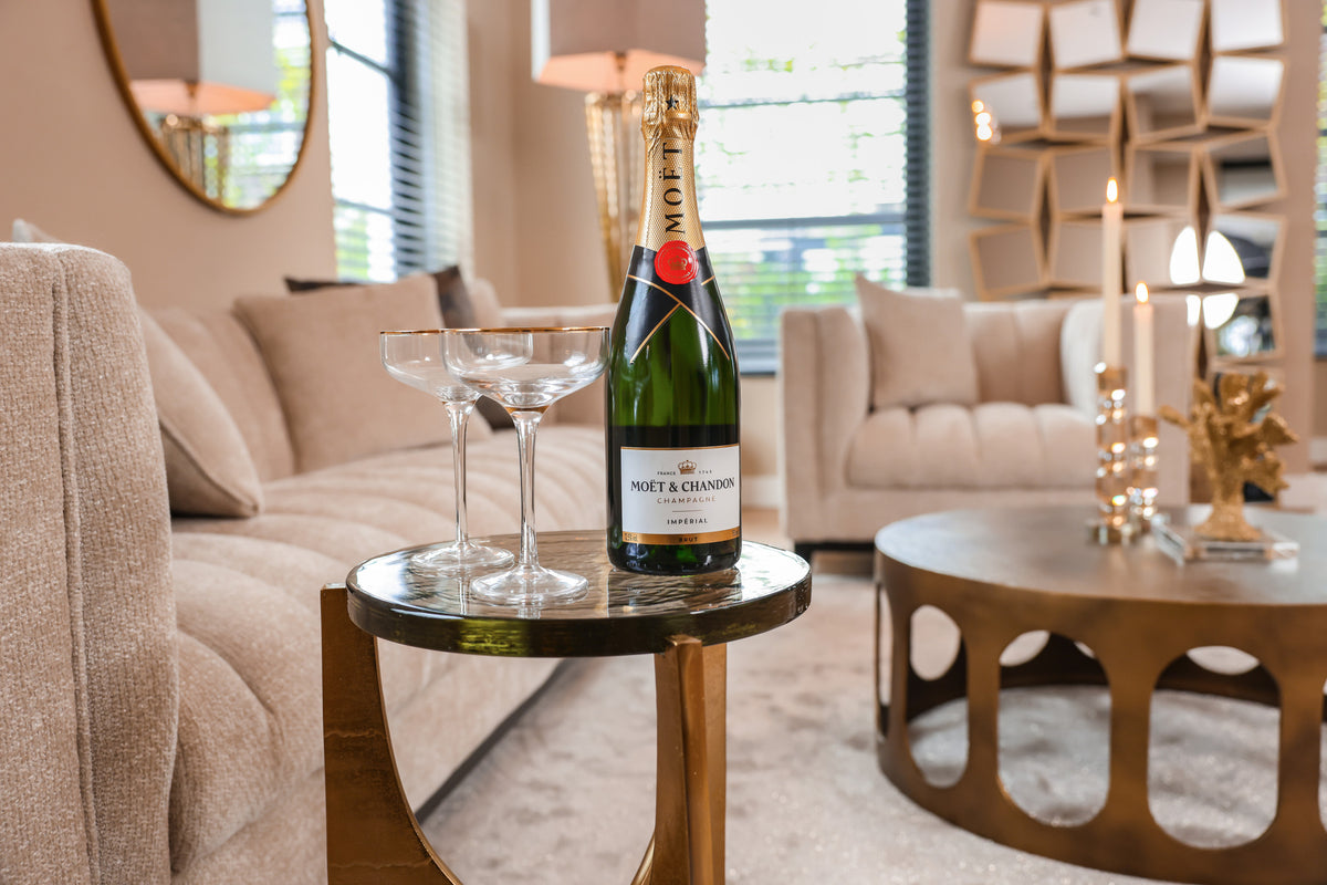 Richmond Interiors Couchtisch Du Pont brushed gold Richmond Interiors