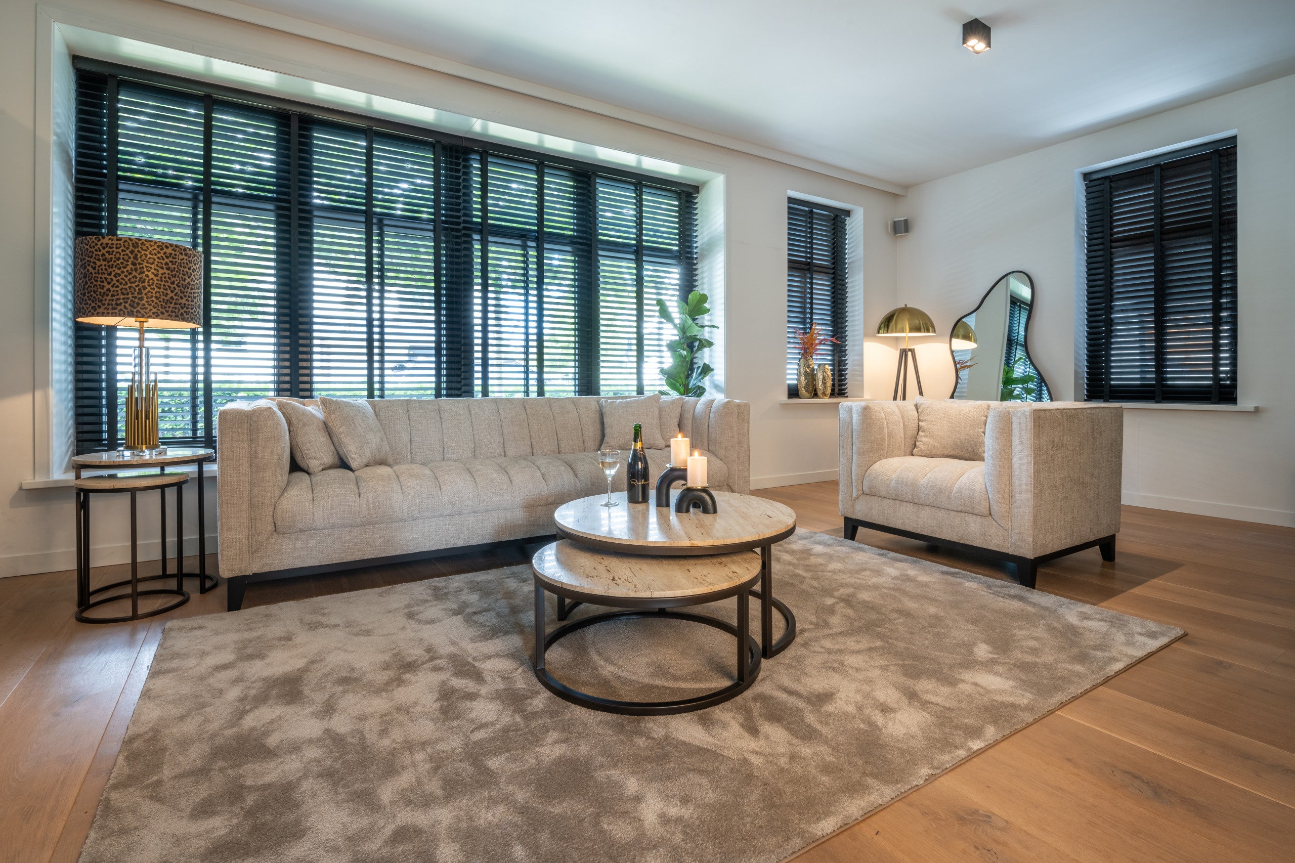 Richmond Interiors Tischlampe Dex brushed gold Tischlampe Richmond Interiors