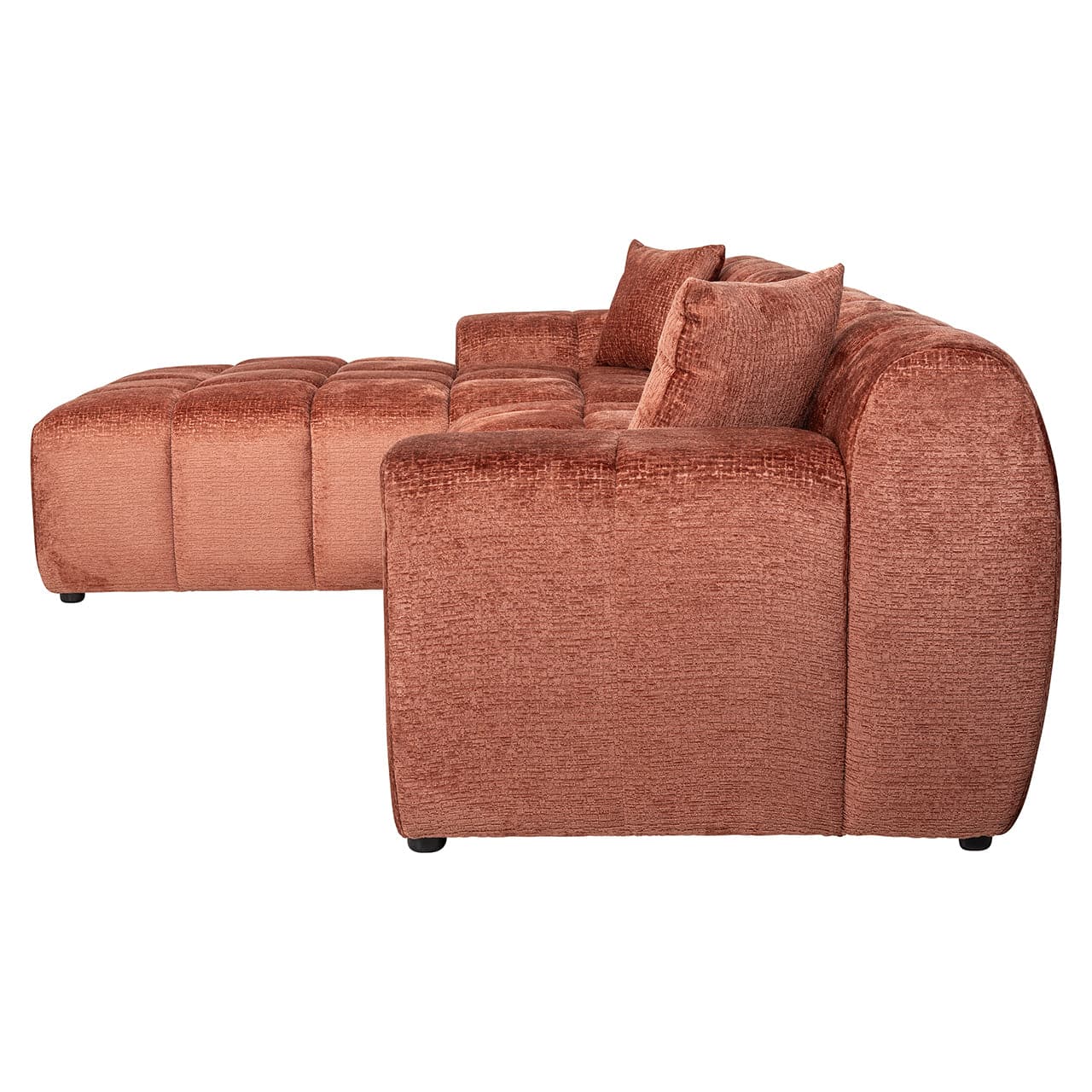 Richmond Interiors Sofa Cube 3-Sitzer + Lounge links (Fusion 92 Blush) 4-Sitzer Sofa Richmond Interiors