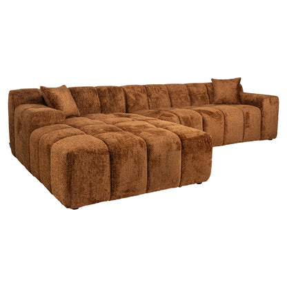 Richmond Interiors Sofa Cube lovely cinnamon 3-seater + lounge left Sofa Richmond Interiors