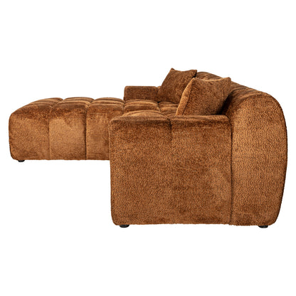 Richmond Interiors Sofa Cube lovely cinnamon 3-seater + lounge left Sofa Richmond Interiors
