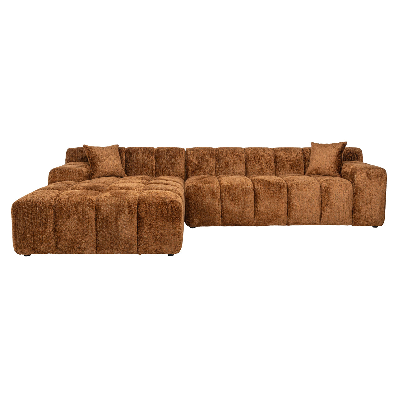 Richmond Interiors Sofa Cube lovely cinnamon 3-seater + lounge left Sofa Richmond Interiors