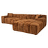 Richmond Interiors Sofa Cube lovely cinnamon 3-seater + lounge right Sofa Richmond Interiors