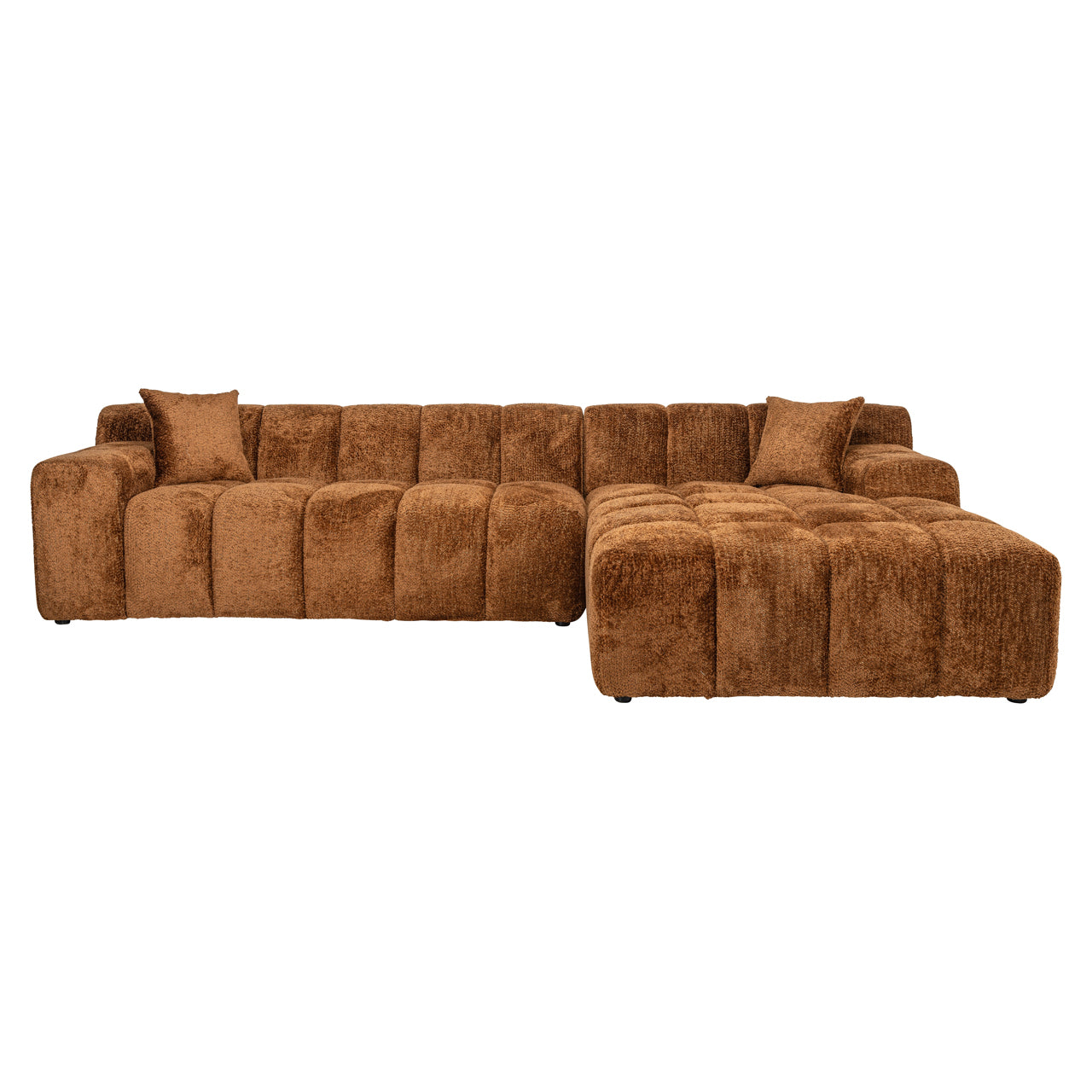 Richmond Interiors Sofa Cube lovely cinnamon 3-seater + lounge right Sofa Richmond Interiors