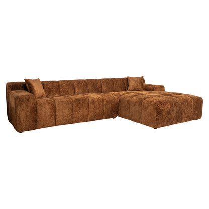 Richmond Interiors Sofa Cube lovely cinnamon 3-seater + lounge right Sofa Richmond Interiors