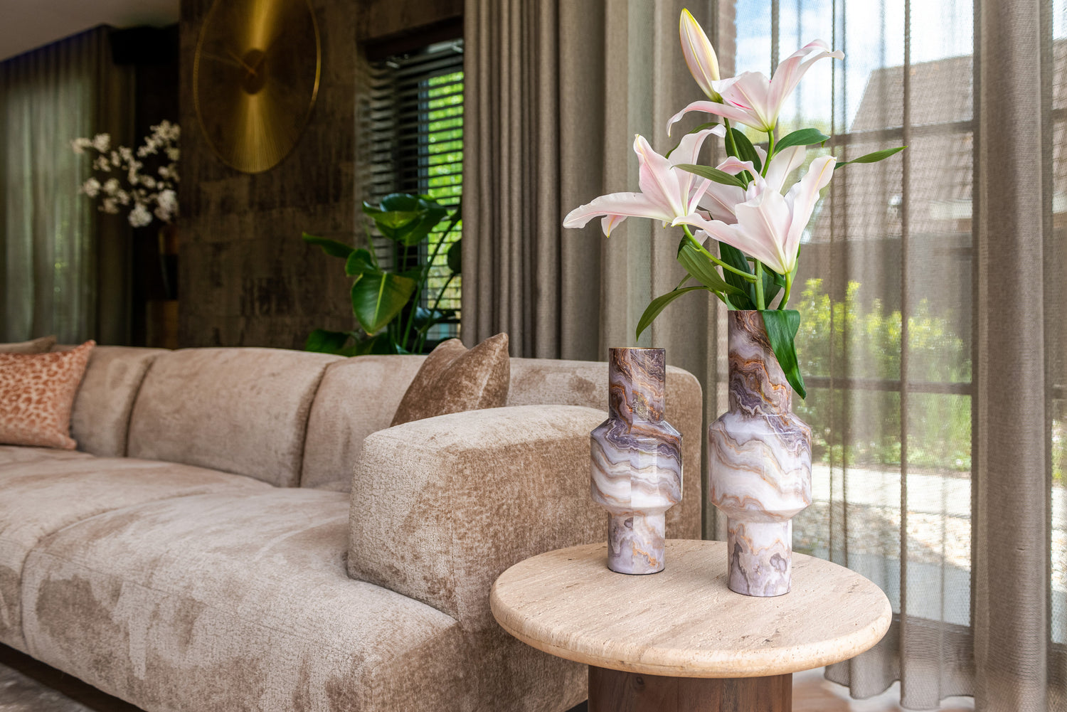 Richmond Interiors Beistelltisch Douglas brown 50Ø
