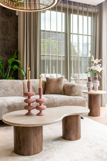 Richmond Interiors Beistelltisch Douglas brown 50Ø