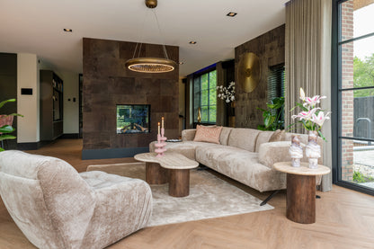 Richmond Interiors Beistelltisch Douglas brown 50Ø