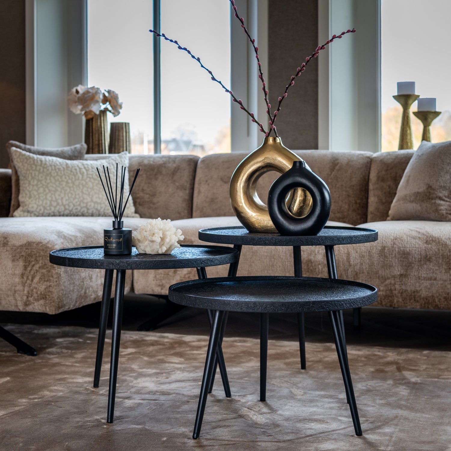 Richmond Interiors Vase Felice black