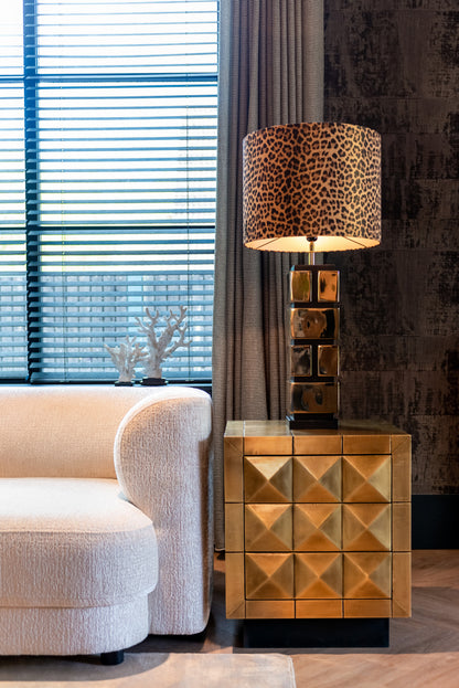 Richmond Interiors Nachttisch Collada brushed gold Nachttisch Richmond Interiors
