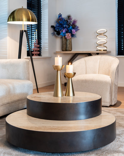 Richmond Interiors Tischlampe Jaimin brushed gold Tischlampe Richmond Interiors