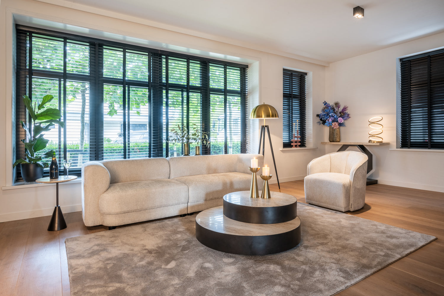 Richmond Interiors Tischlampe Jaimin brushed gold Tischlampe Richmond Interiors