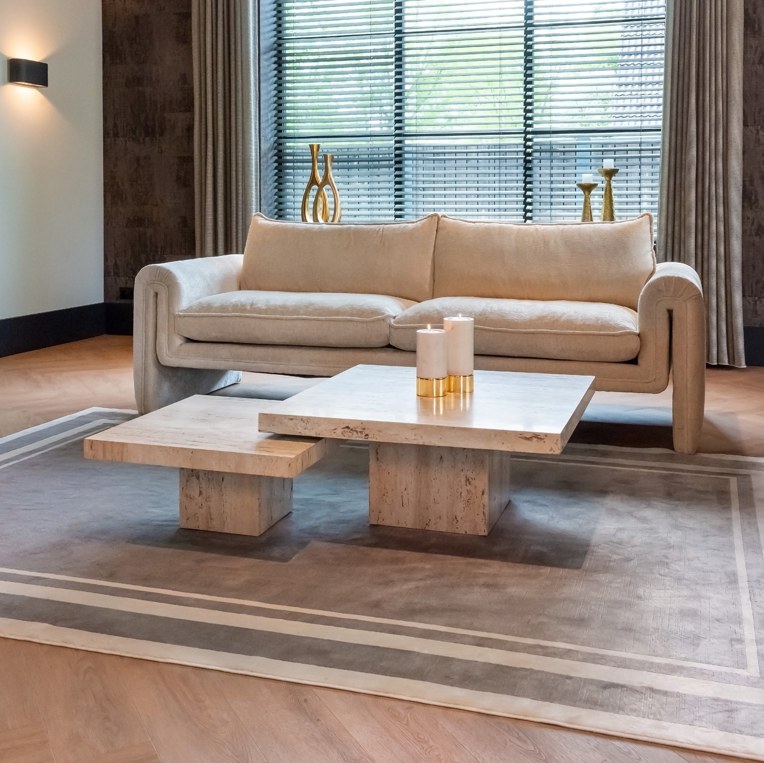 Richmond Interiors Couchtisch La Cantera beige (Set of 2) Couchtisch Richmond Interiors