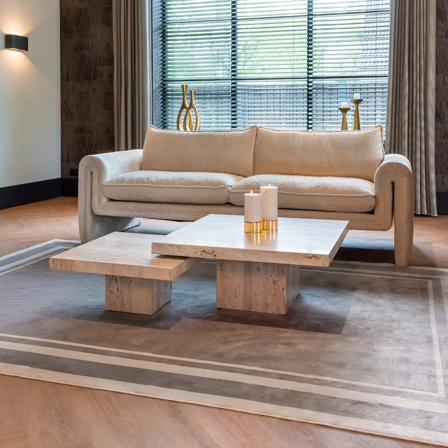 Richmond Interiors Couchtisch La Cantera beige (Set of 2)