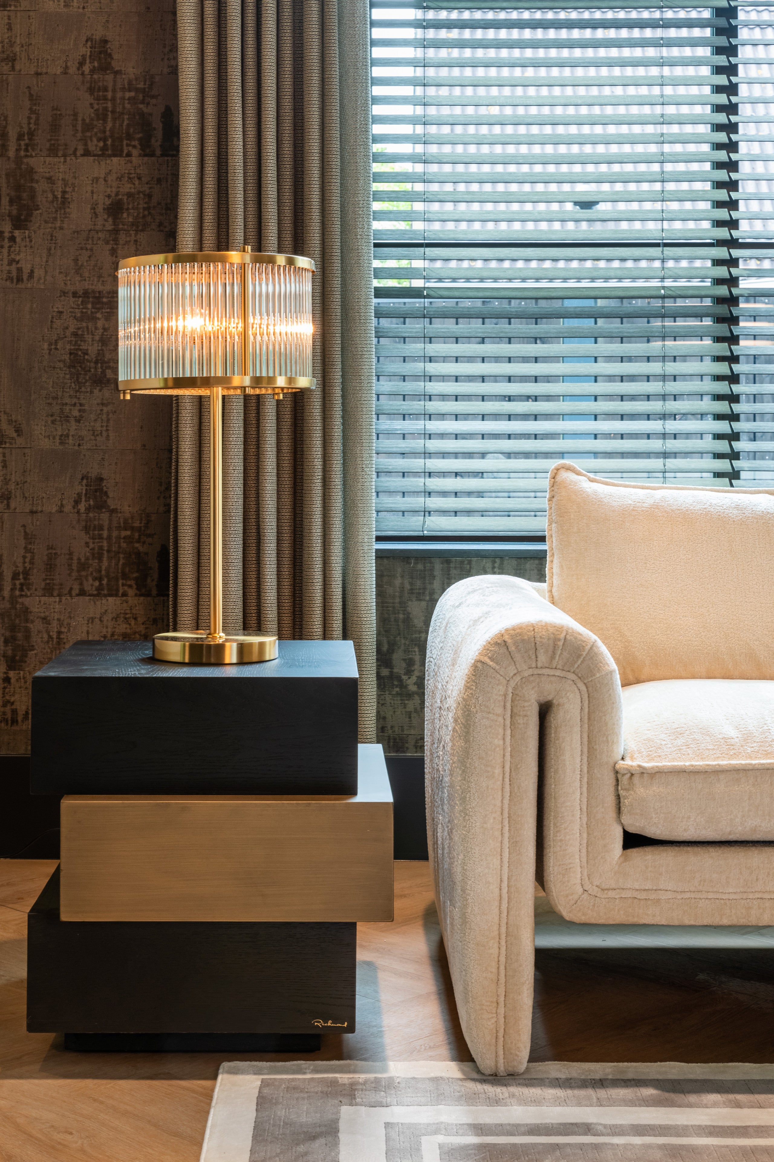 Richmond Interiors Beistelltisch Cambon dark coffee Beistelltisch Richmond Interiors