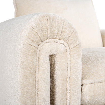 Richmond Interiors Sessel Sandro white chenille (Bergen 900 white chenille) Polstersessel Richmond Interiors